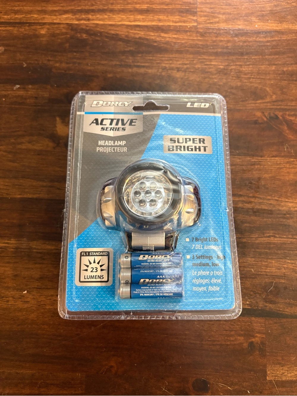 Amazon LED Headlamp - Blue and Silver